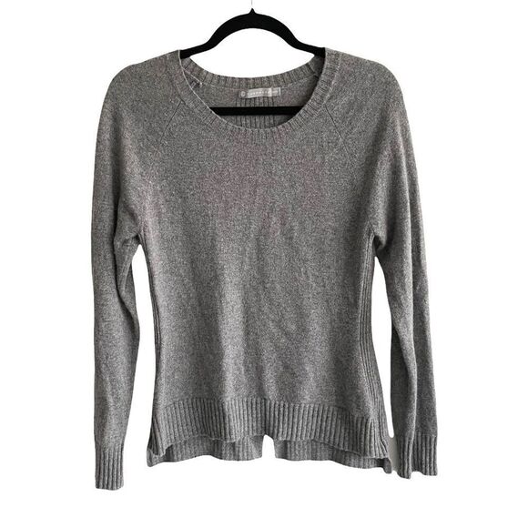 InCashmere Crew Neck Long Sleeve Cashmere Sweater Grey M - Picture 1 of 7